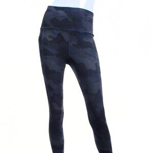 RBX Black Gray Camo Yoga Pant Leggings S 4 6 Soft Stretch Side Pockets High Wais